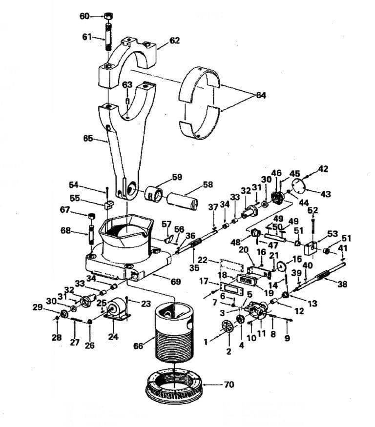 Barrel Adjustment Assembly Wrist Pin Form A13D1 Small Presses BCN