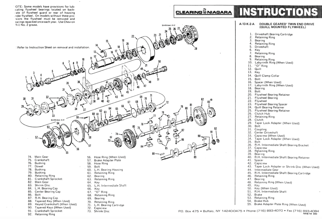 Drive DoubleGeared Twin End (Quill Mounted) BCN Technical Services